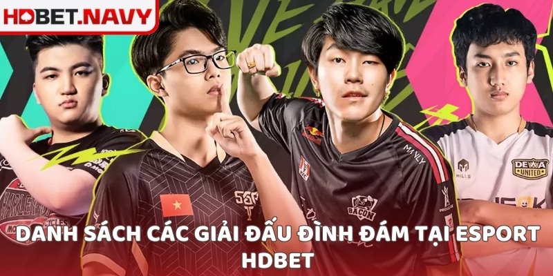 Danh sách các giải đấu đình đám tại esport HDBET