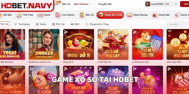 Game xổ số tại HDBET