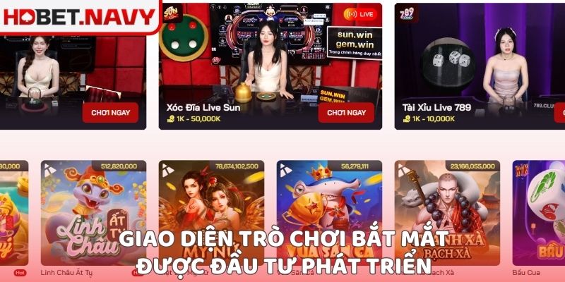 Giao diện trò chơi bắt mắt được đầu tư phát triển