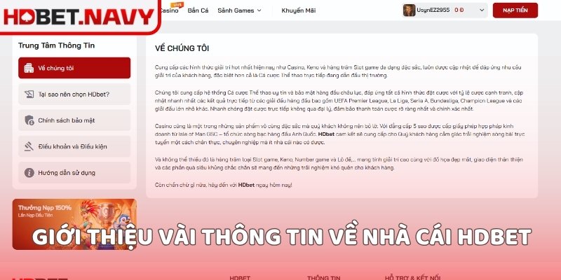 Giới thiệu vài thông tin về nhà cái HDBET