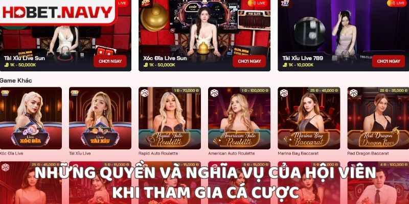 Những quyền và nghĩa vụ của hội viên khi tham gia cá cược