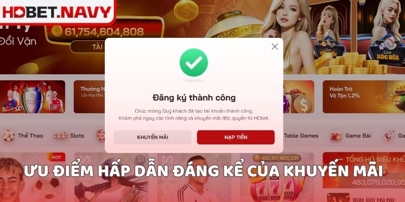 Ưu điểm hấp dẫn đáng kể của khuyến mãi